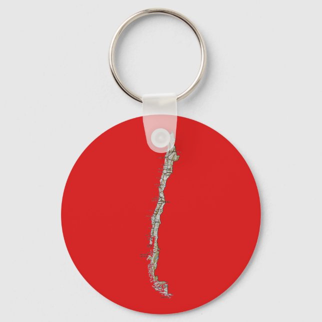Llavero Chile Map Keychain (Anverso)