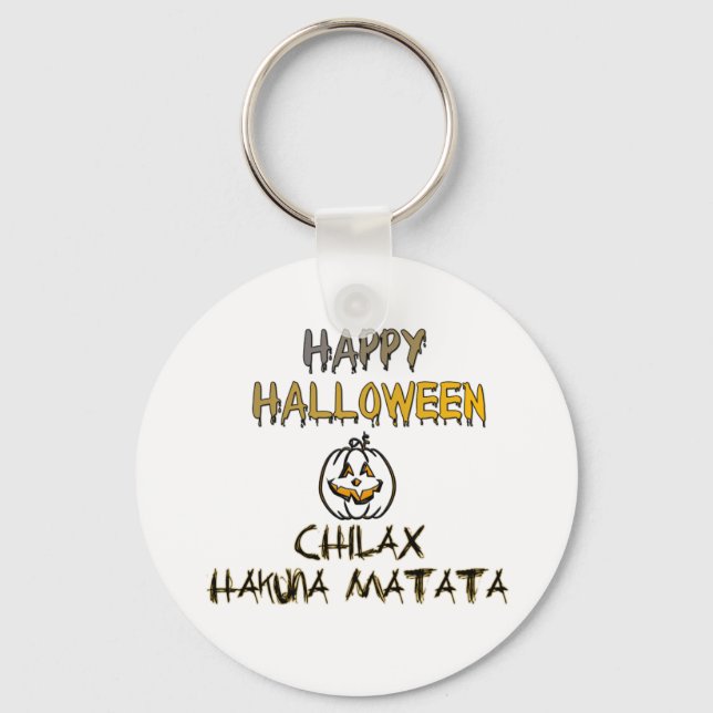 Llavero Chill and Relax Happy Halloween (Anverso)