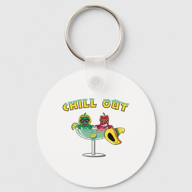 Llavero Chill Out Margarita Chili Peppers (Anverso)
