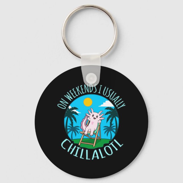 Llavero Chillalotl Kawaii Animal Axolotl Lover Mascota Pro (Anverso)
