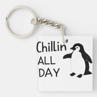 Llavero Chillin All Day Penguin