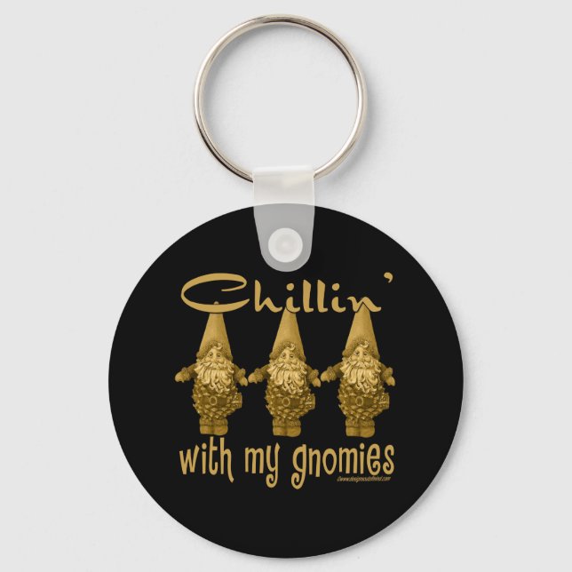 Llavero ¡Chillin' con mis Gnomies! (Anverso)