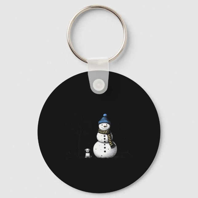 Llavero Chillin' Con Mis Navidades Snowmis Snowman (Anverso)