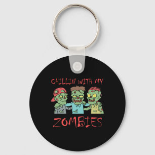 Llavero Chillin Con Mis Zombies Divertidos Halloween
