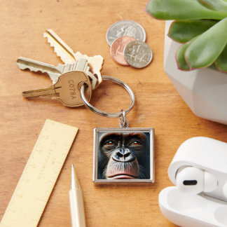 Llavero Chimpanzee Cute Monkey Save The Chimps Ape