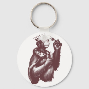 Llavero Chimpin grande (monocromo)