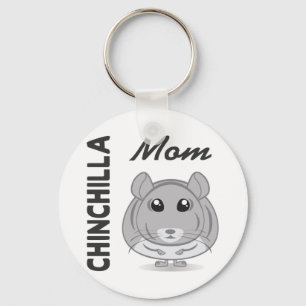 Llavero Chinchilla Mom Keychain