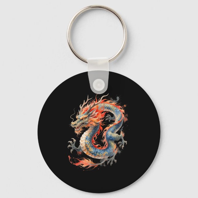 Llavero Chinese Dragon Asian Mythology Zodiac  (Anverso)