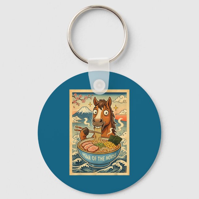 Llavero Chinese New Year 2026 Of The Horse Ramen Lunar New (Anverso)