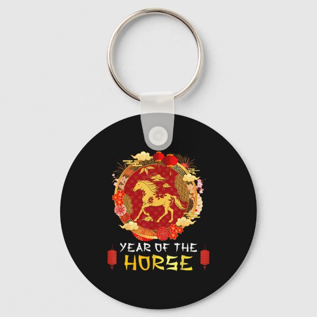Llavero Chinese New Year 2026 Year Of The Horse Chinese Zo (Anverso)