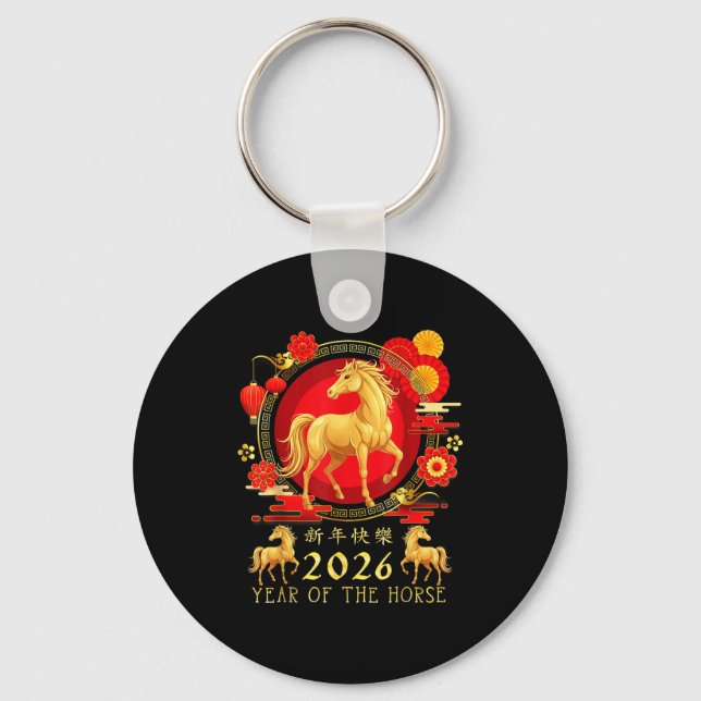 Llavero Chinese New Year 2026 Year Of The Horse For Women  (Anverso)