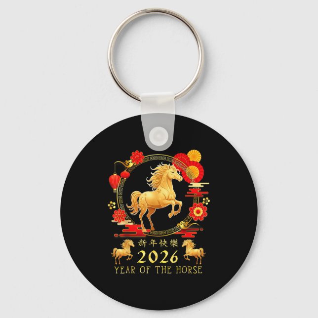Llavero Chinese New Year 2026 Year Of The Horse For Women  (Anverso)