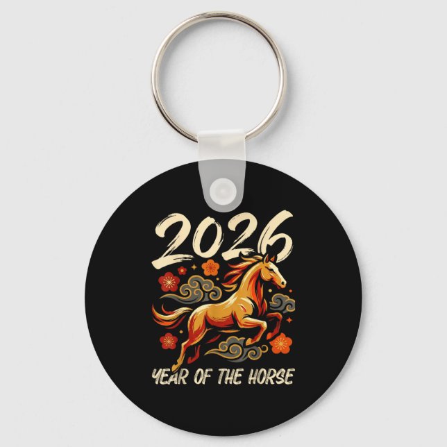 Llavero Chinese New Year Lunar Year Of The Horse 2026  (Anverso)
