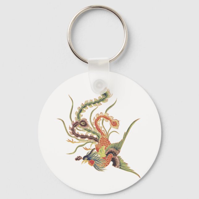 Llavero Chinese Phoenix - Fenghuang  Mythological Birds Ar (Anverso)