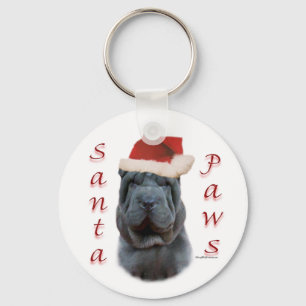 Llavero Chino Shar-Pei Santa Paws