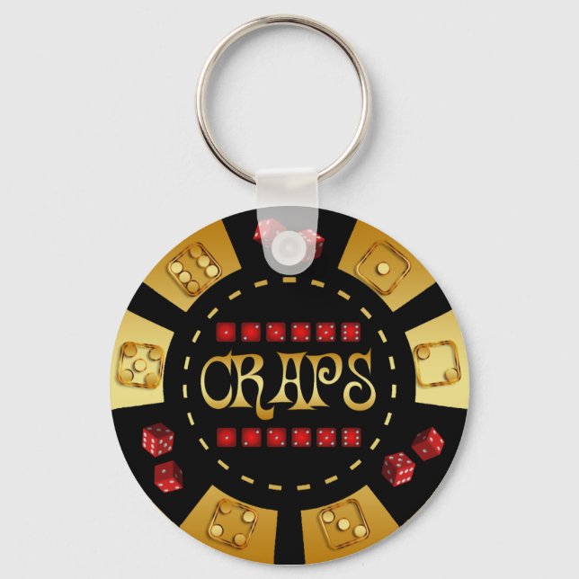 LLAVERO CHIP DE JUEGOS DE CRAPS (Anverso)