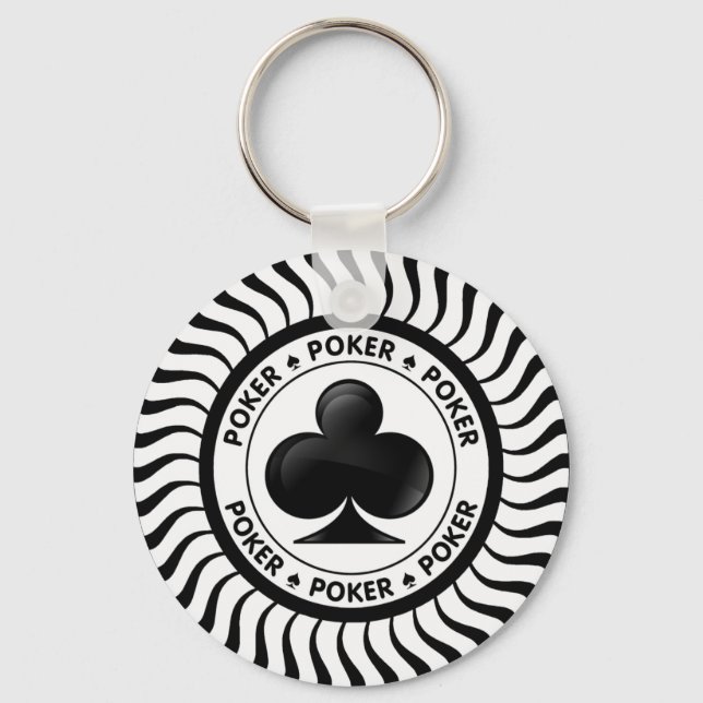 Llavero Chip de Póquer Club Suit (Anverso)