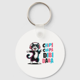 Llavero Chipi Chapa Dibi Daba Cat Dancing Personalizado