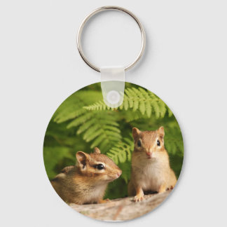 Llavero Chipmunks bebé adorablemente curiosos