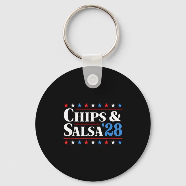 Llavero Chips And Salsa 2028 Funny Presidential Election 2 (Anverso)