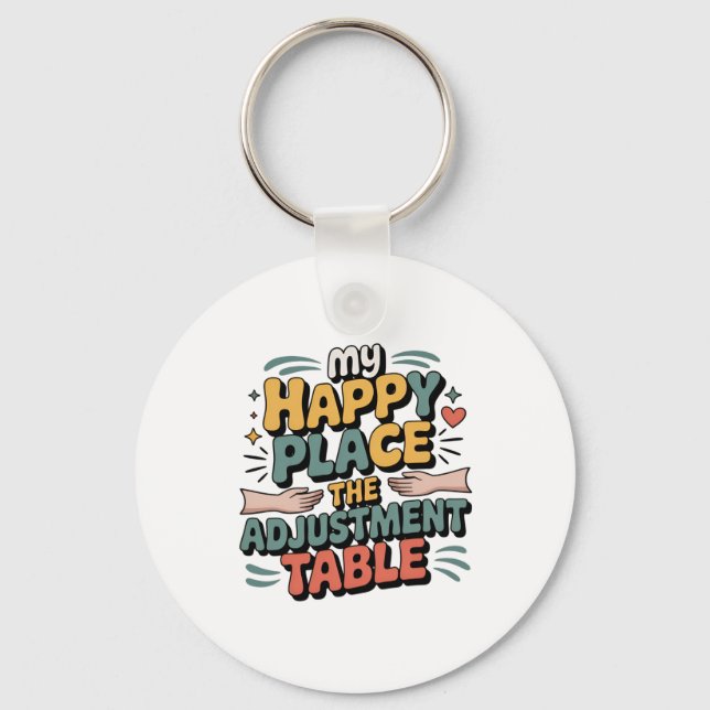 Llavero Chiropractic Adjustment Bliss for Back Pain Relief (Anverso)