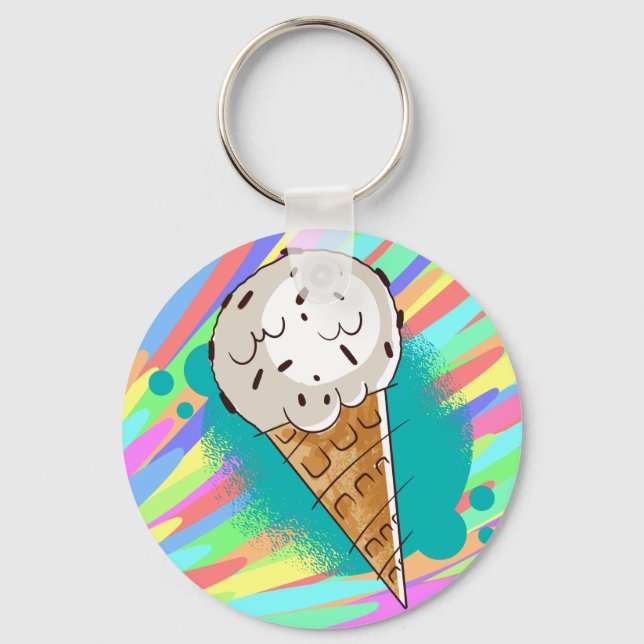 Llavero Chispas de Chocolate para Helado (Anverso)