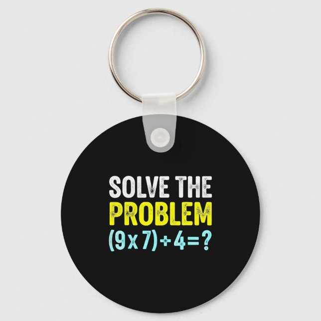 Llavero Chiste 67 Meme Seis Siete Profesor de Matemáticas  (Anverso)
