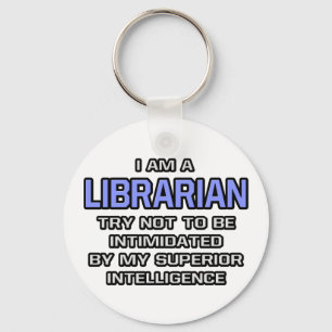 Llavero Chiste bibliotecario... Inteligencia Superior