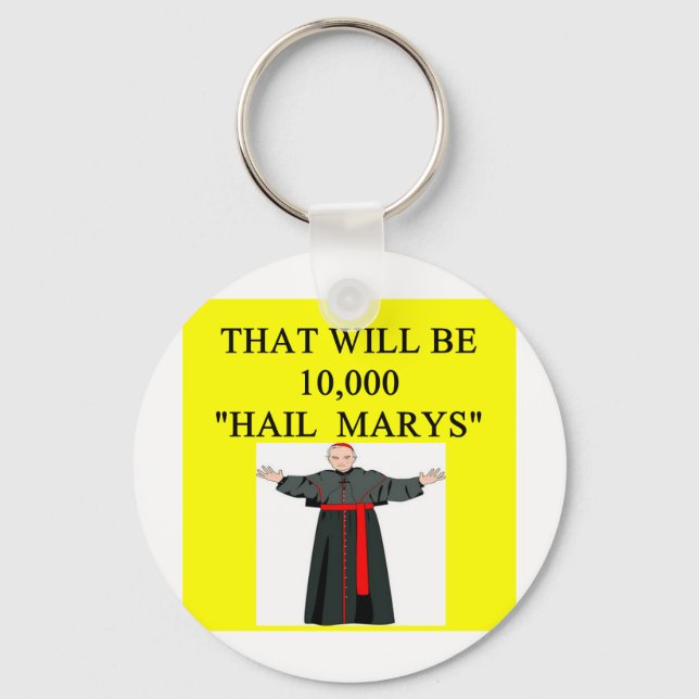 Llavero chiste de confesión de hail mary catholi (Anverso)