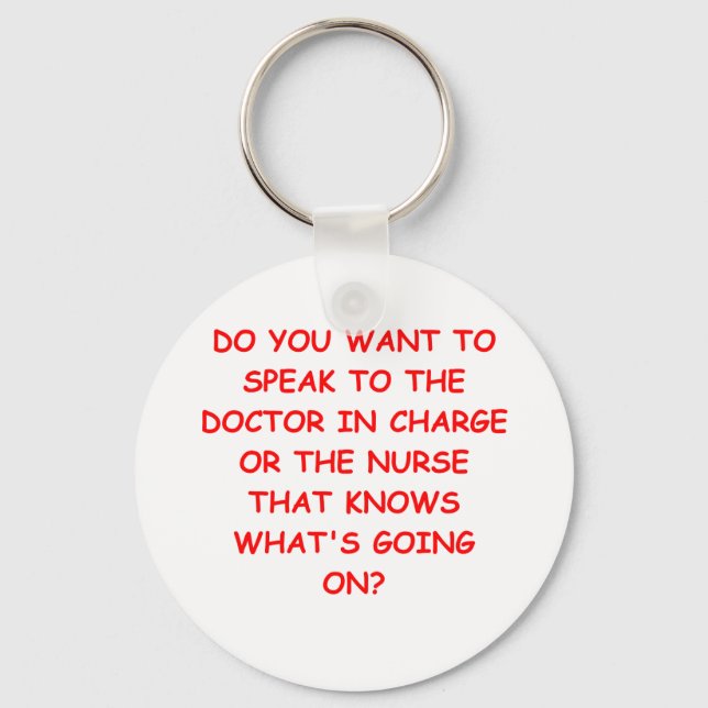 Llavero chiste de enfermería (Anverso)