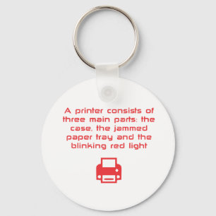 Llavero Chiste de impresora geeky