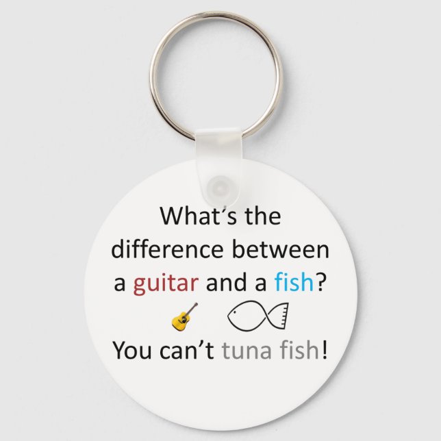 Llavero Chiste de la pesca del atún (Anverso)