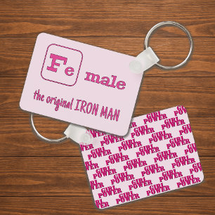 Llavero Chiste deportivo de triatlón femenino rosa