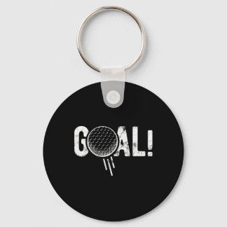 Llavero Chiste divertido de gol de fútbol golf cuatro