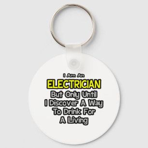 Llavero Chiste eléctrico... Beber para vivir