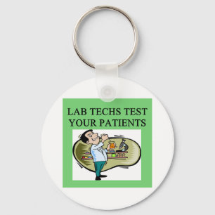Llavero chiste médico de técnico de laboratorio