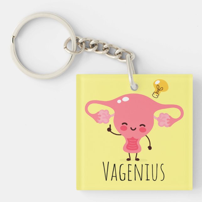 Llavero Chistes Vagenius / Uterus Puns / Uterus (Frente)
