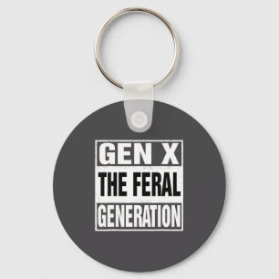 Llavero Chistoso Gen X La Generación Feral Humor Retro Dec