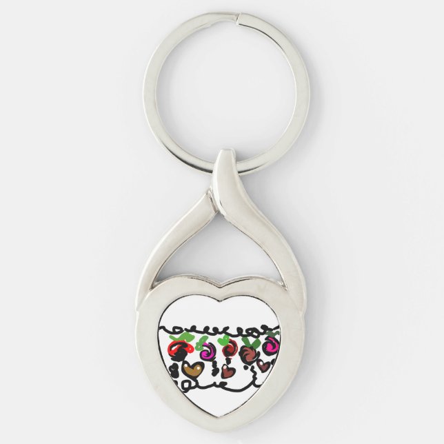 Llavero Chocolate de Fresa San Valentín  (Anverso)
