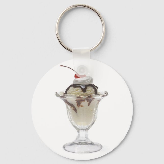 Llavero Chocolate Ice Cream Sundae (Anverso)
