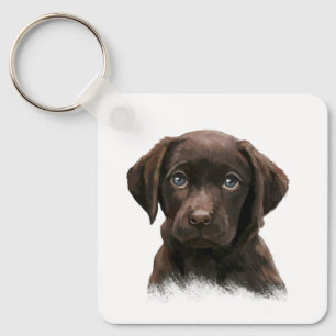 Llavero Chocolate Lab Dog