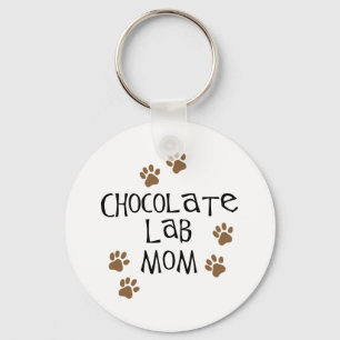 Llavero Chocolate Lab Mom