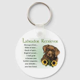 Llavero Chocolate Labrador Recuperar regalos de cachorros
