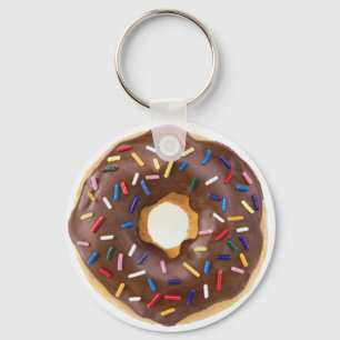 Llavero Chocolate Sprinkles Doughnut