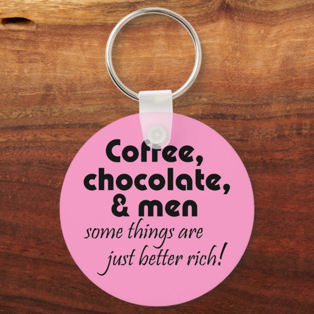 Llavero chocolates de café y hombres chistes divertidísimo (Anverso)