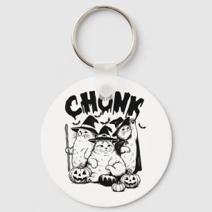 Llavero Chonk Cat Witch Halloween Spooky Season Fat cat Me