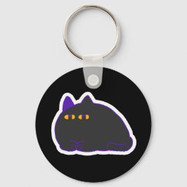 Llavero Chonky Black Cat Keychain 