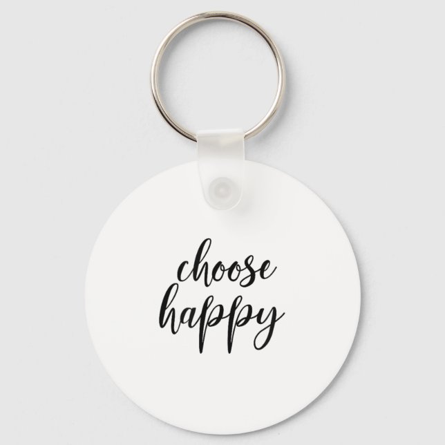 Llavero Choose Happy - For Women &amp; Men, Motivational Q (Anverso)