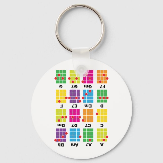 Llavero Chord Cheat Tee White (Anverso)