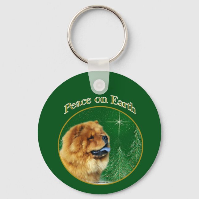 Llavero Chow Chow Peace (Anverso)